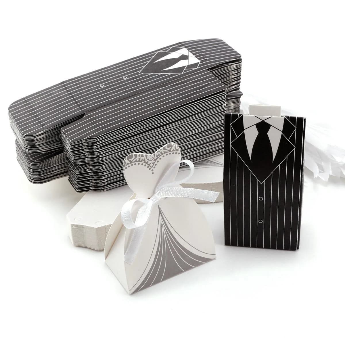 Bride and Groom Candy Box Wedding Favors