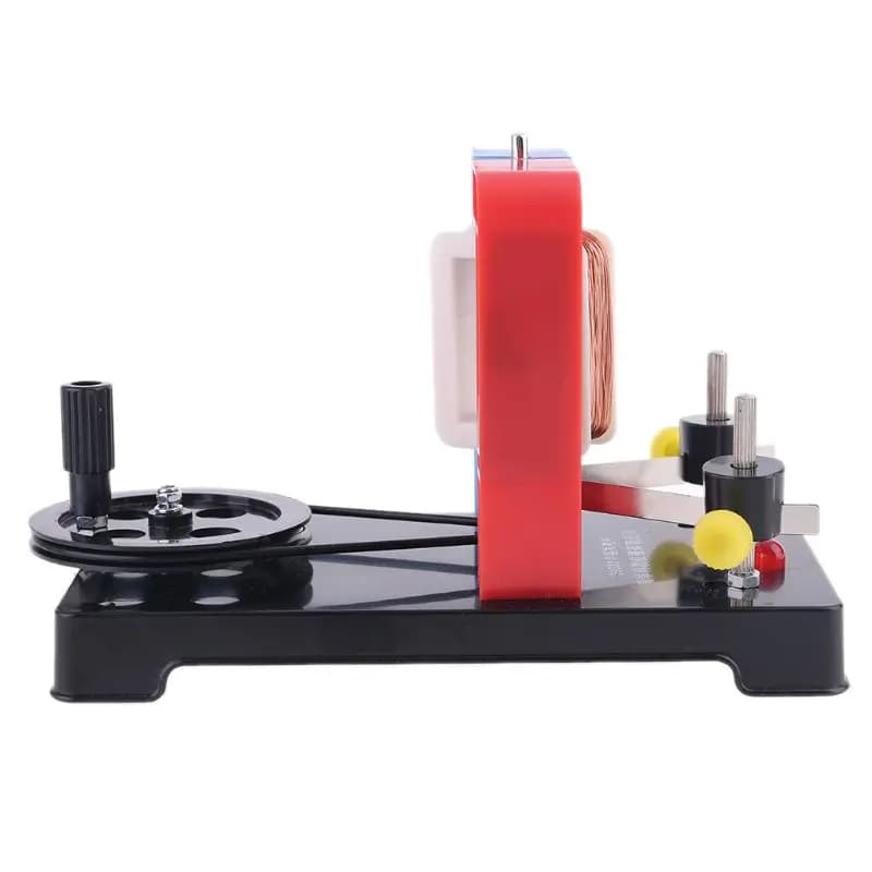 DIY Hand Electricity Generator Model Generator Faraday Electromagnetic Induction Experiment Education Toys