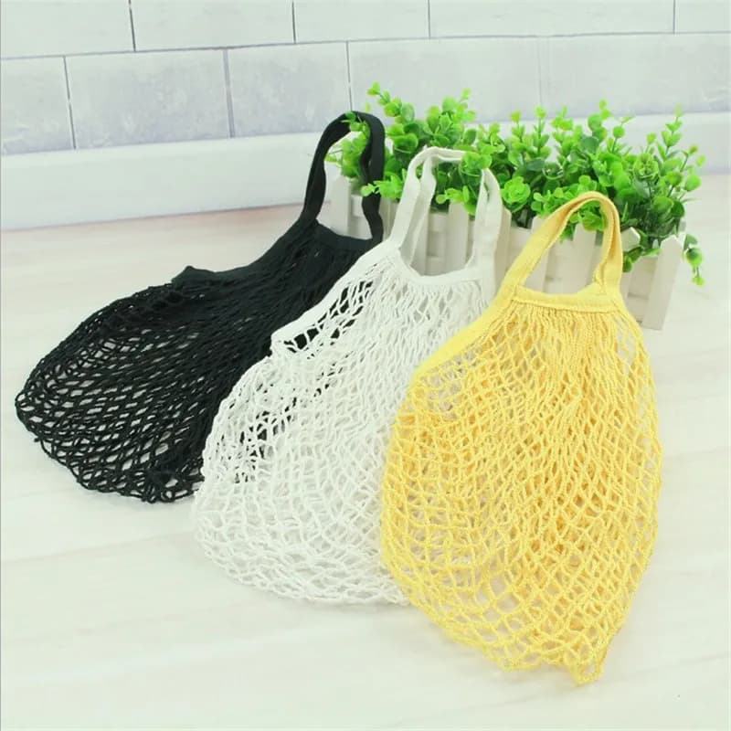 Reusable Cotton Mesh Grocery Bag