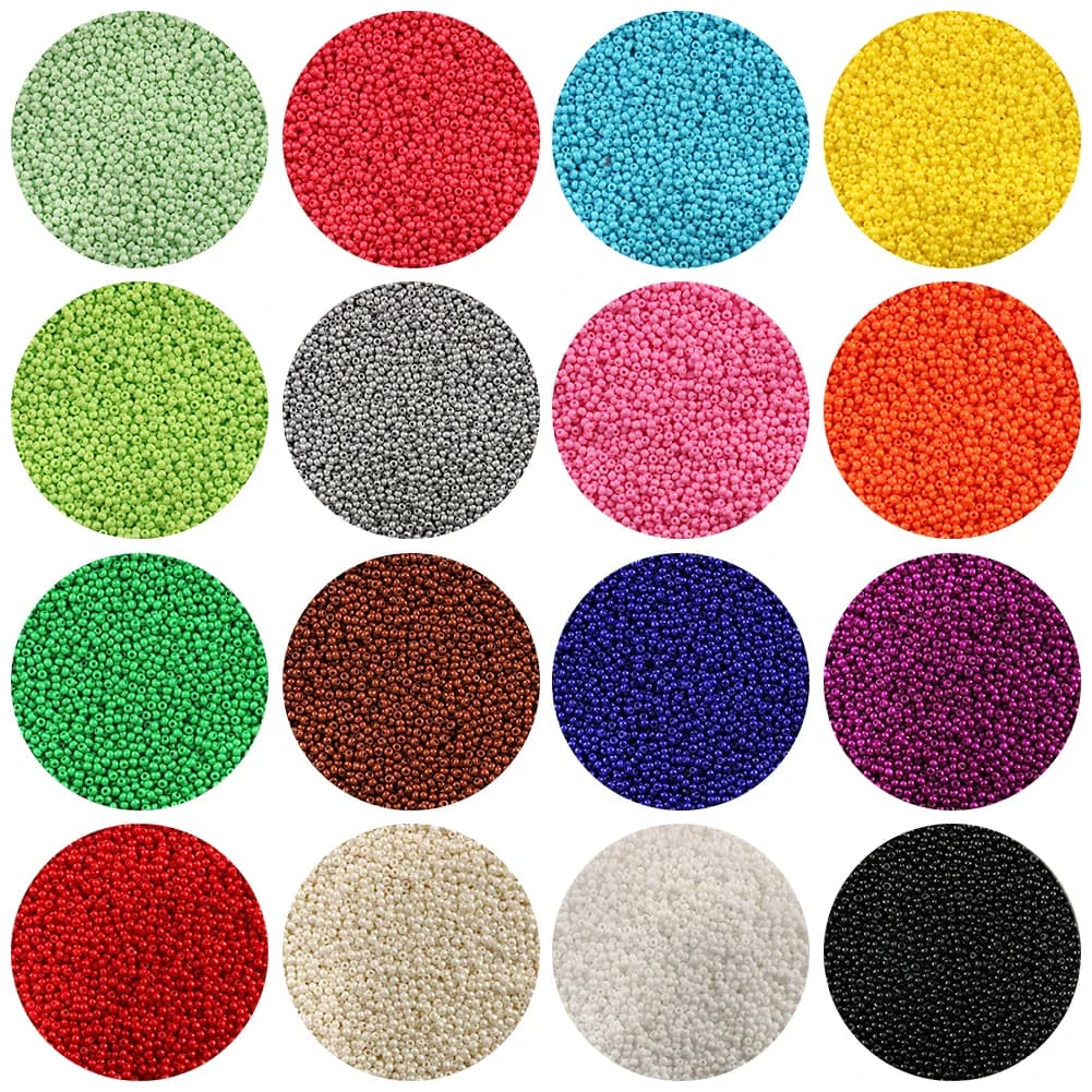 Multicolor Two-Hole Seedbeads for Jewelry