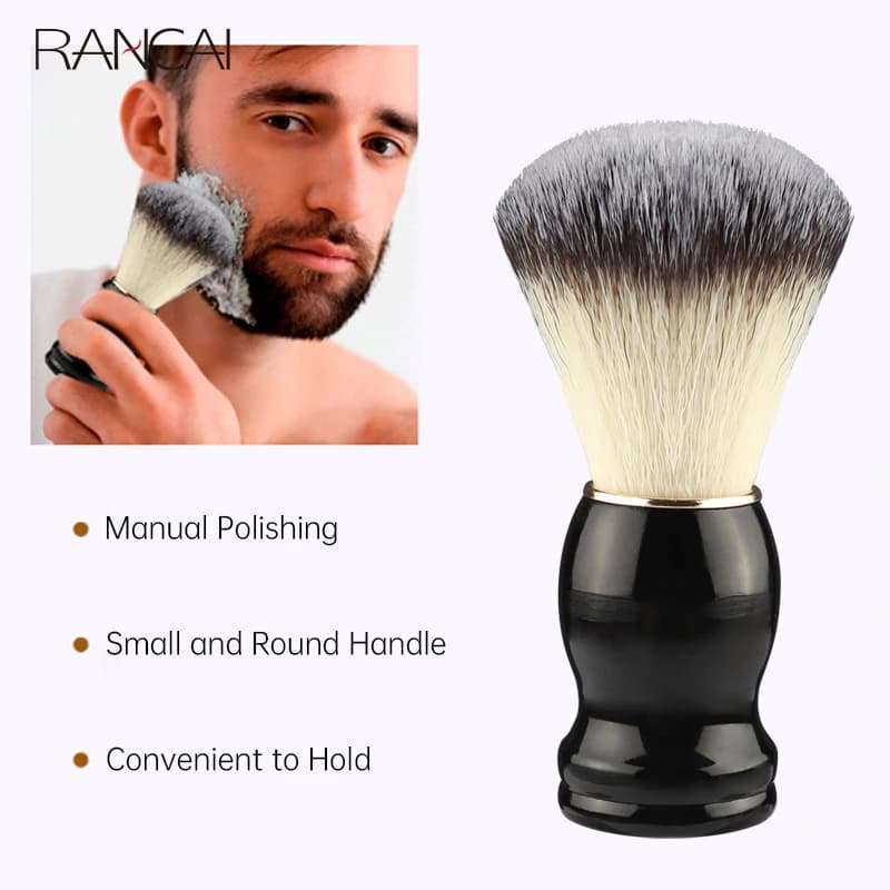 Beard Shaving Brush with Wooden Handle