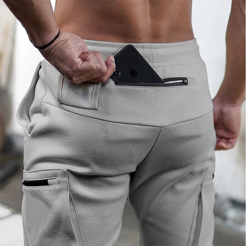 Men's Joggers with Zipper Pockets
