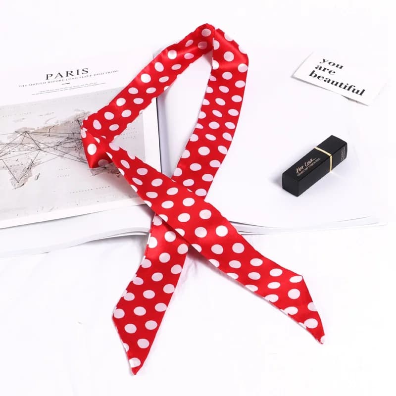 Printed Floral Skinny Scarf