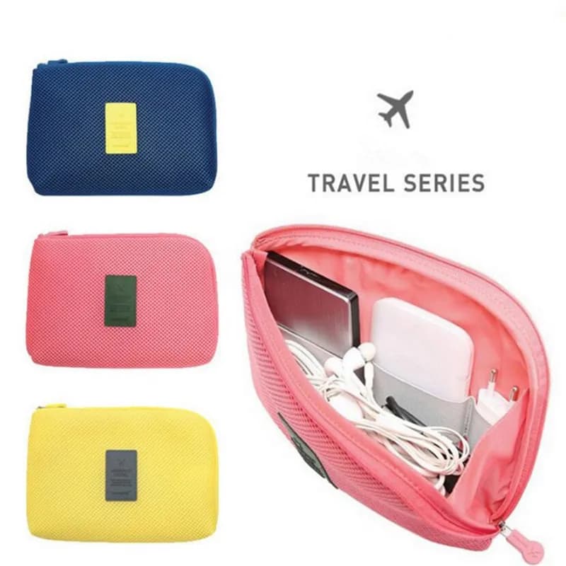 Portable Cable and Charger Organizer Bag