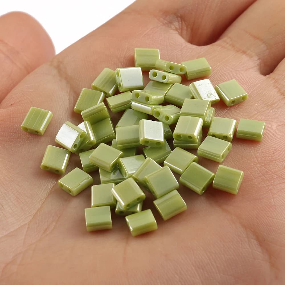 Multicolor Two-Hole Seedbeads for Jewelry