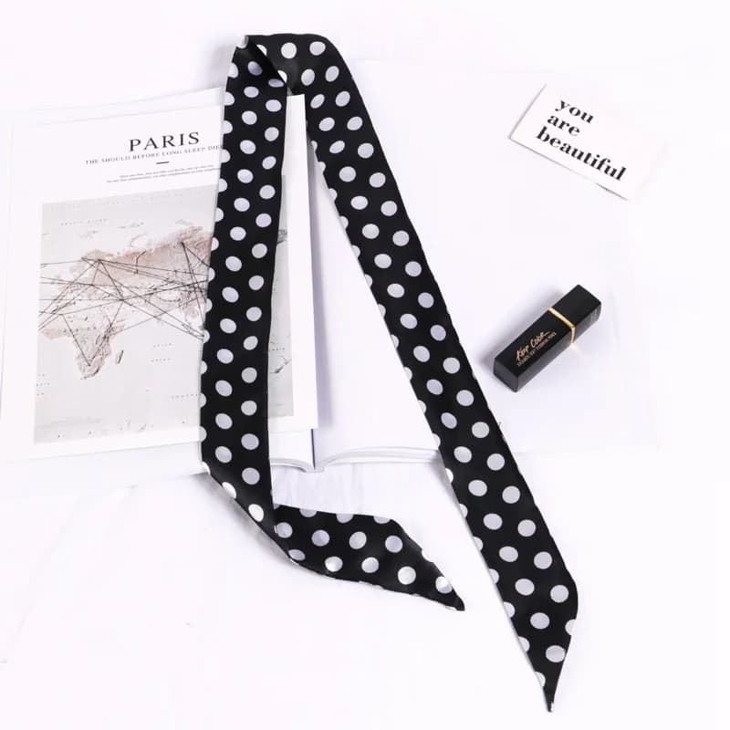 Printed Floral Skinny Scarf