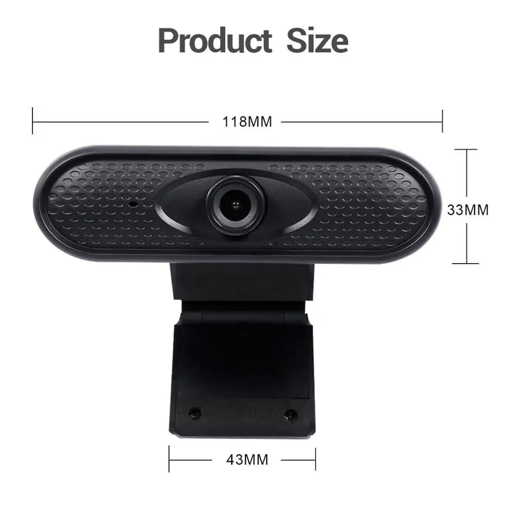 2MP 1080P Webcam Computer PC Web Camera with Microphone Cameras for Teaching Live Broadcast Video Calling Conference Work