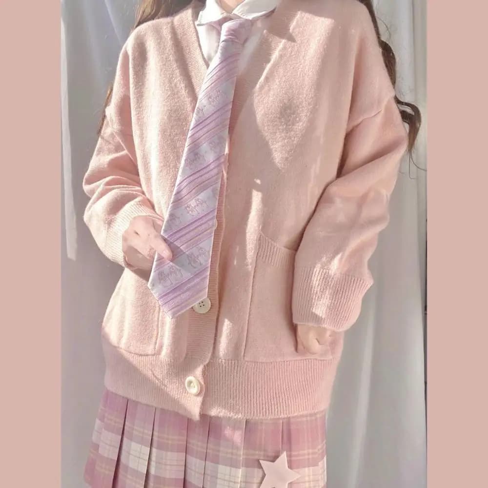 School Girl JK Cardigan Sweater Coat
