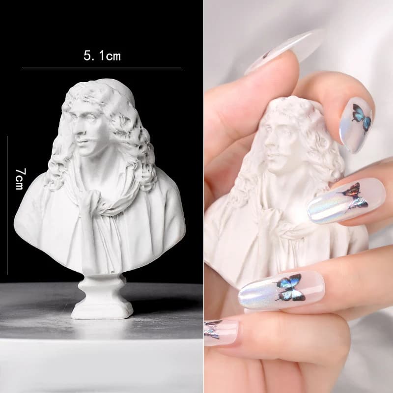 Nail Art Mini Artistic Statue, Nail Photo Props Tools,  Gel Nail Polish Tips Display Photography Tool