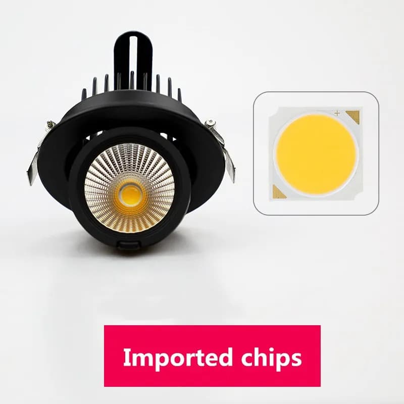 Led downlight light 5W 7W 10W 12W 20W 30W Recessed led light 360 degree rotatable Ceiling Spot Light ceiling recessed Lights