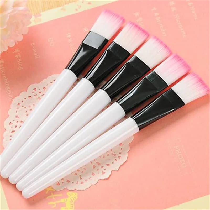 5PCS Soft Cosmetic Makeup Brush DIY Mask Brushes Foundation Skin Face Care Tool Acrylic-Handle Gel Cosmetic Beauty Tools