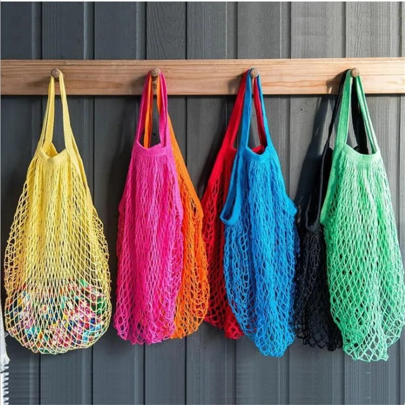 Reusable Cotton Mesh Grocery Bag