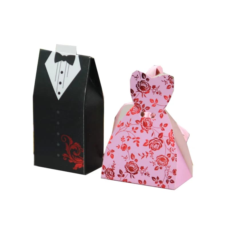 Bride and Groom Candy Box Wedding Favors