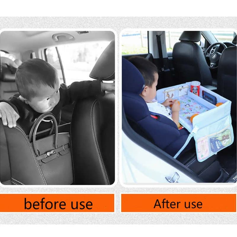 Car Seat Travel Tray Organizer