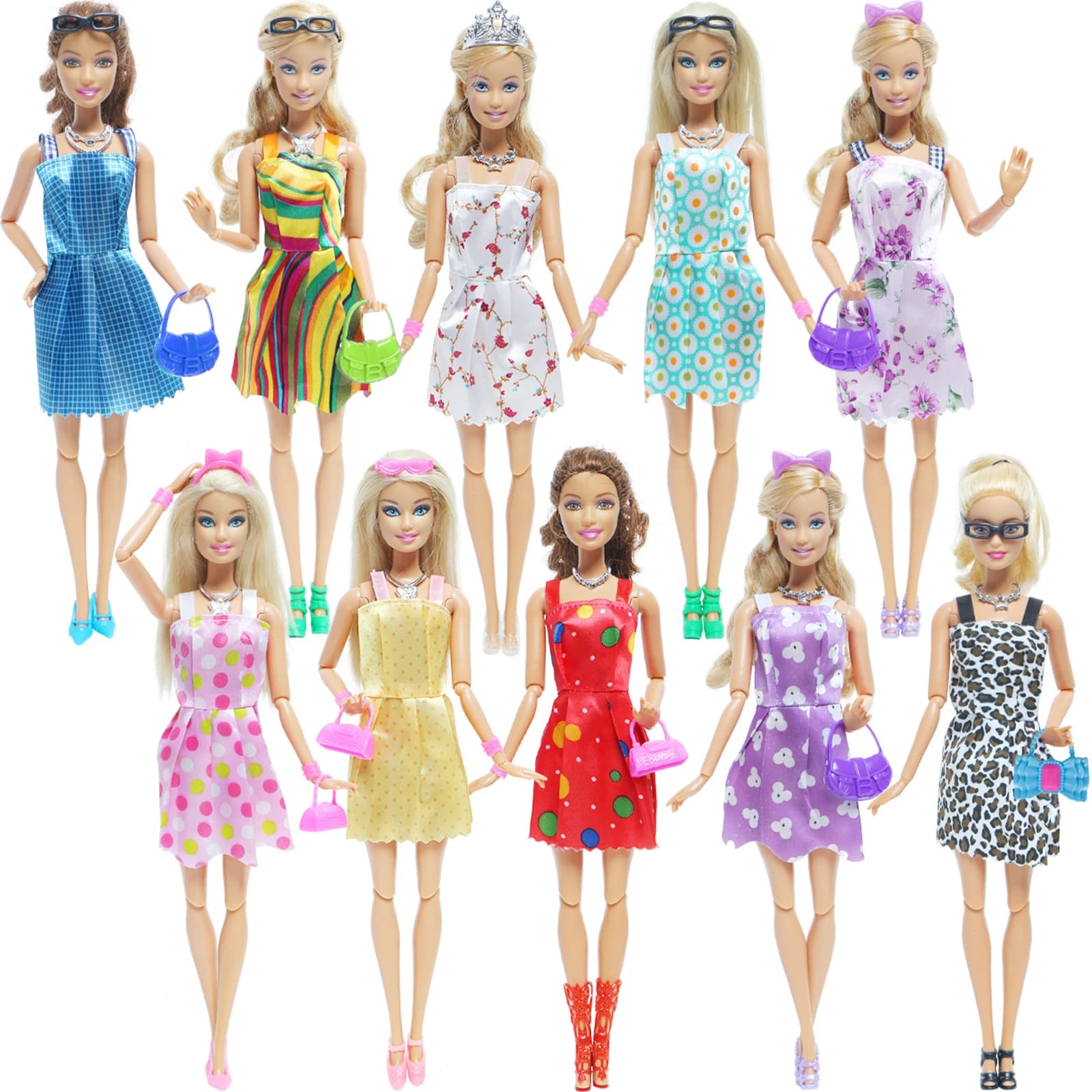 42-Piece Doll Accessory Set with Clothes and Shoes