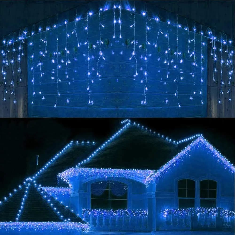 LED Icicle Curtain Lights