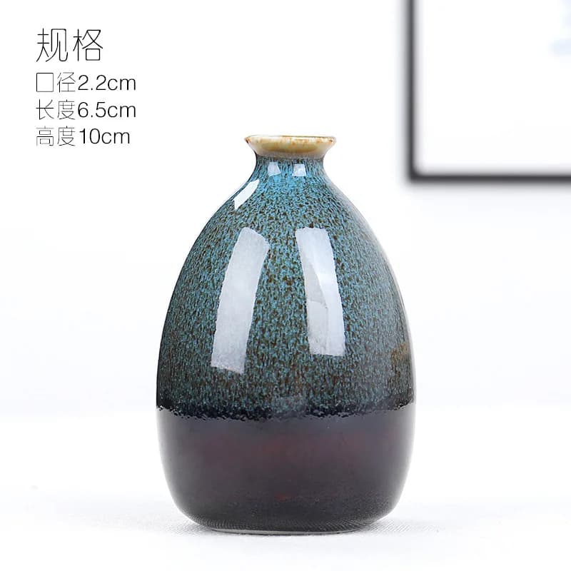 Ceramic Flower Vase Green Home Decor