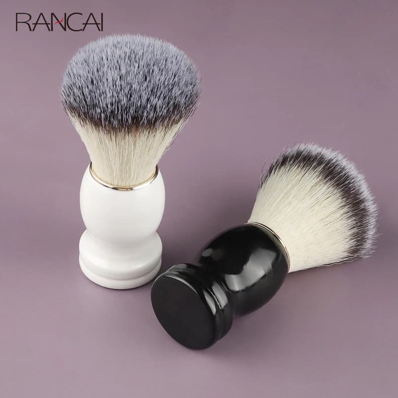 Beard Shaving Brush with Wooden Handle