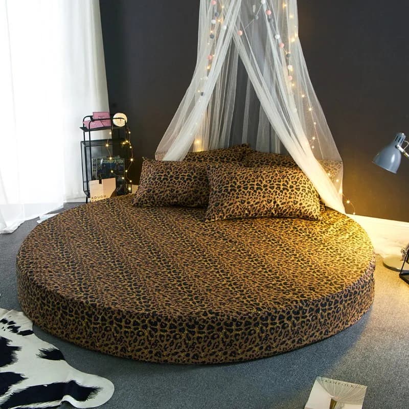 Round Cotton Fitted Sheet
