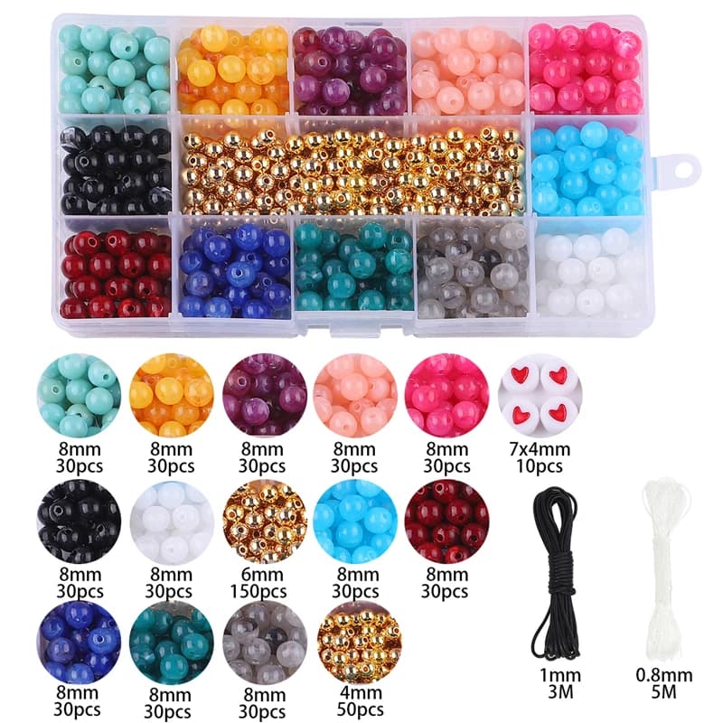 Jewelry Making Kit With Acrylic Beads