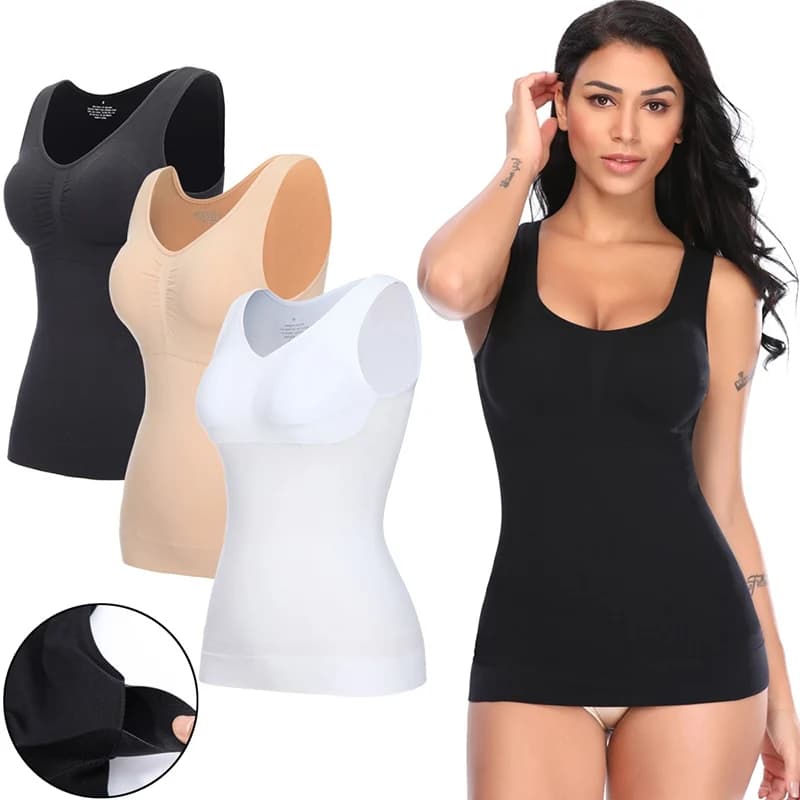 Women's Tank Top with Removable Shelf Bra
