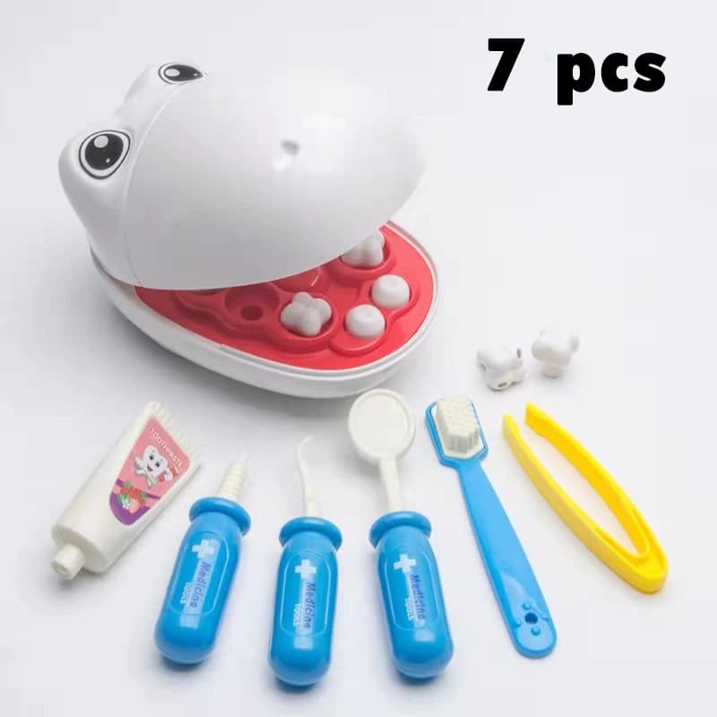Pet Dentist Toy Pretend Play Doctor Educationa Toys for Children Simulation Medicine Tooth Extraction Teeth Model Gifts For Kids