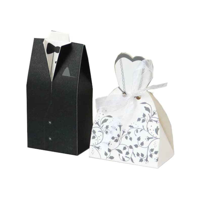 Bride and Groom Candy Box Wedding Favors