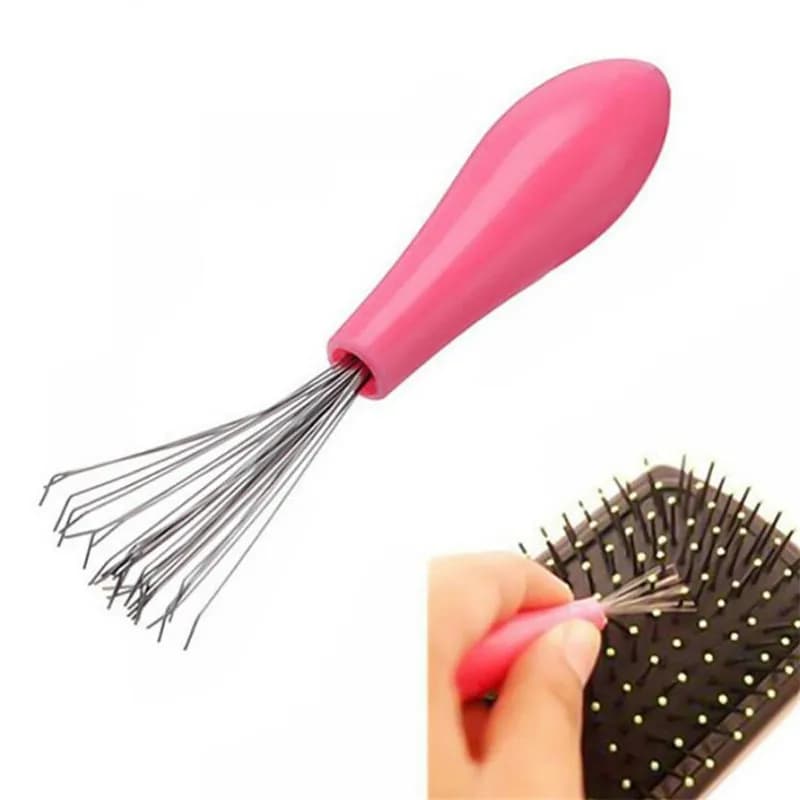 New Mini Hair Brush Combs Cleaner Embedded Tool Plastic Cleaning Remover Handle Tangle Hair Brush Hair Care Salon Styling Tools