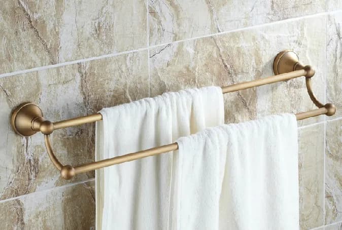 Bathroom Accessories Antique Brass Collection, Towel Ring, Paper Holder, Toilet Brush, Coat Hook, Bath Rack, Soap Dish Nzh05