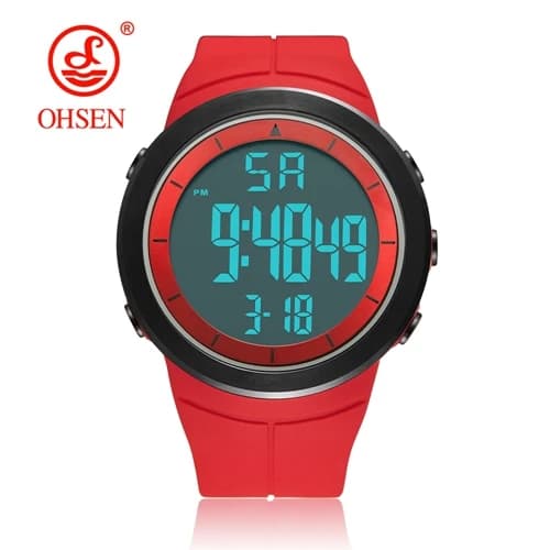 Digital Watches for Men Black Waterproof Tactical Wristwatch Big Dial Waterproof Electronic Led Military Clocks Alarm Stopwatch