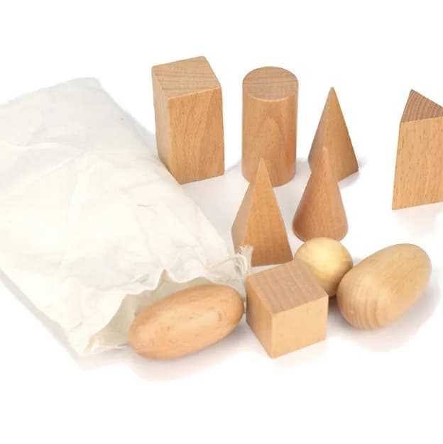 Wooden Geometry Shape Stacking Blocks
