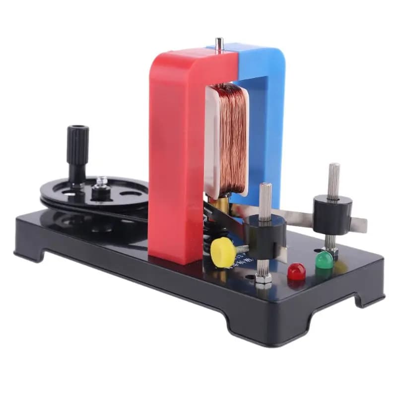 DIY Hand Electricity Generator Model Generator Faraday Electromagnetic Induction Experiment Education Toys