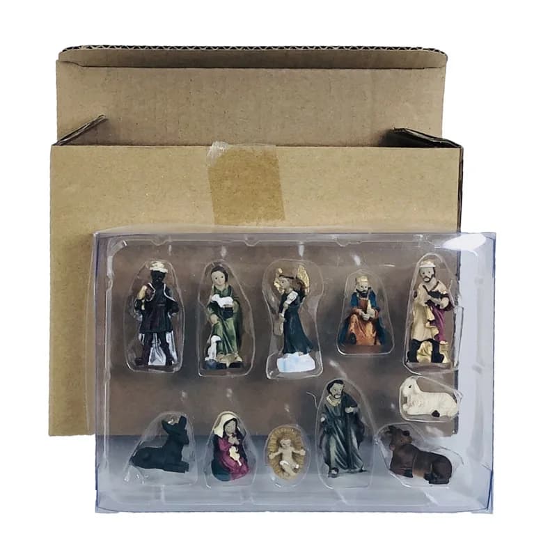 Mini Nativity Manger Set Religious Ornaments