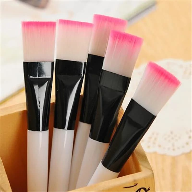 5PCS Soft Cosmetic Makeup Brush DIY Mask Brushes Foundation Skin Face Care Tool Acrylic-Handle Gel Cosmetic Beauty Tools
