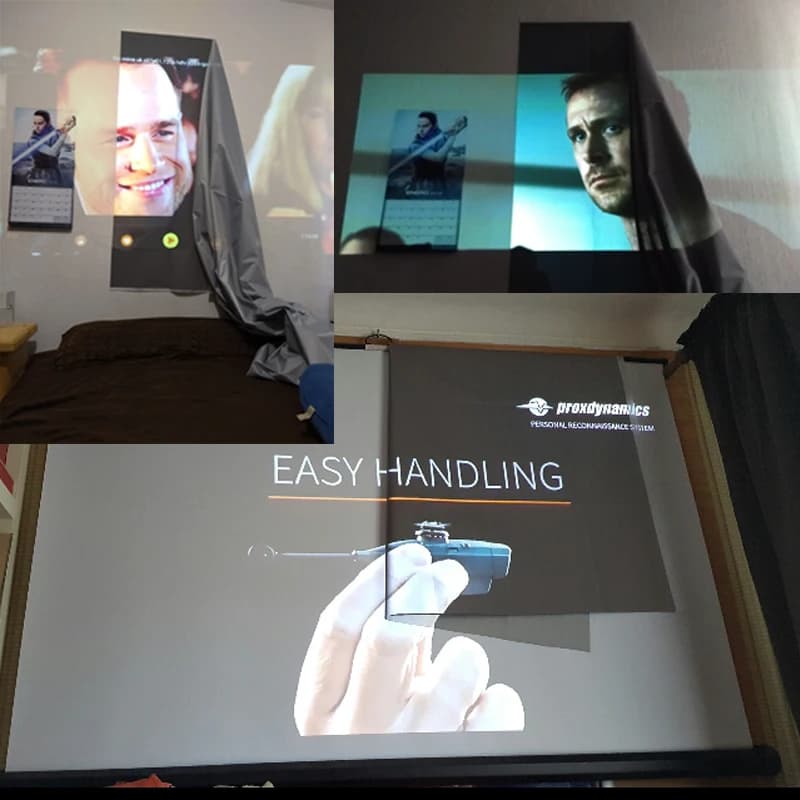 Portable Projector Screen Reflective Fabric