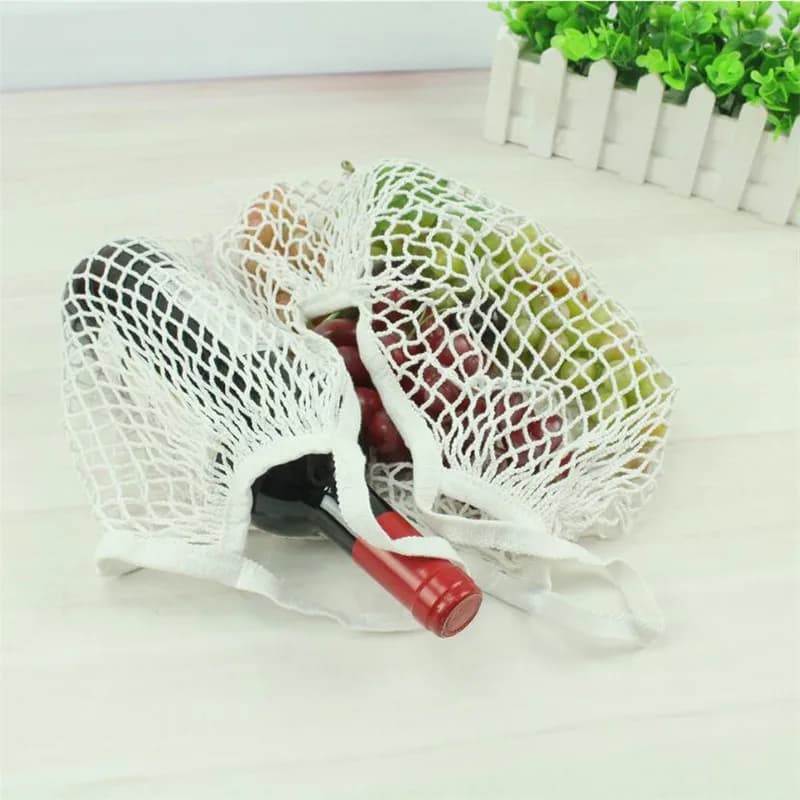 Reusable Cotton Mesh Grocery Bag