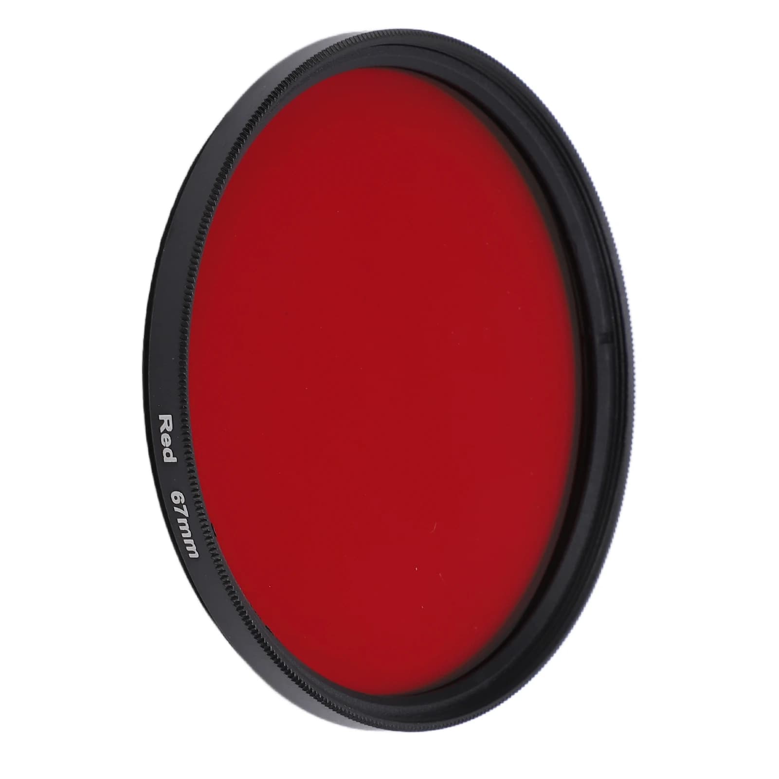 Red Optical Glass Lens Filter 52-67mm