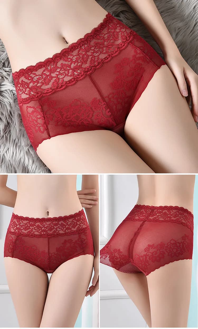 Women's High Waist Lace Panties