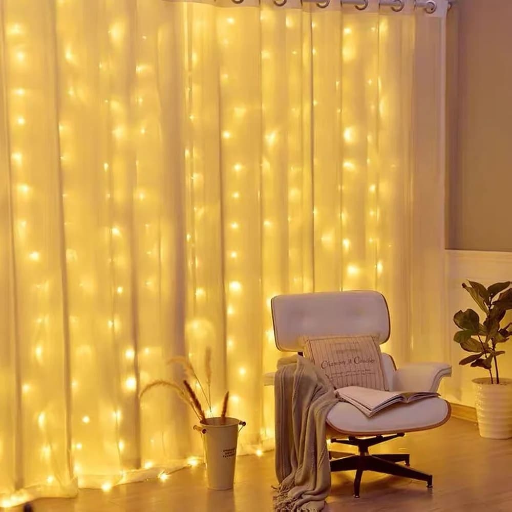 Christmas Lights Curtain Garland Merry Christmas Decorations For Home Christmas Ornaments Xmas Gifts Navidad 2021 New Year Decor