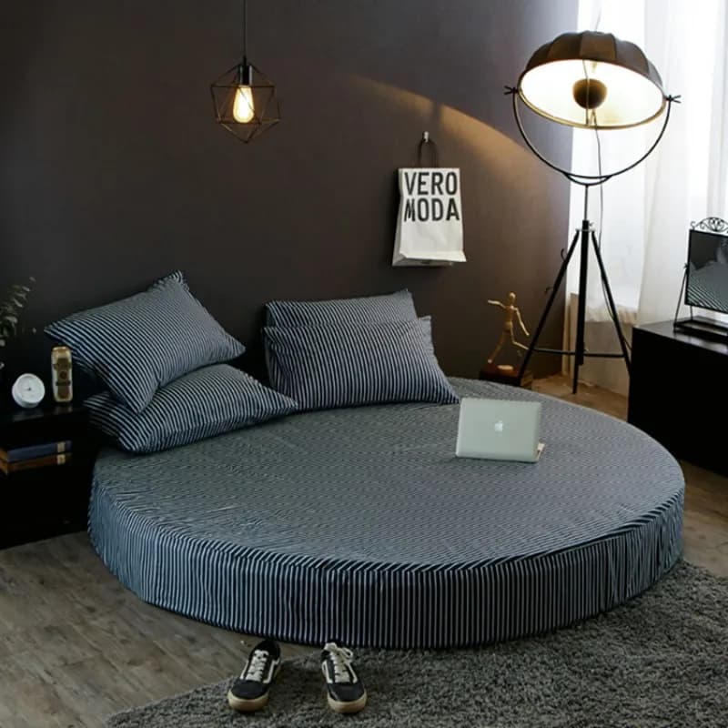 Round Cotton Fitted Sheet