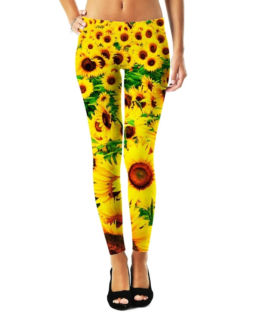 Digital Print Botanical Leggings