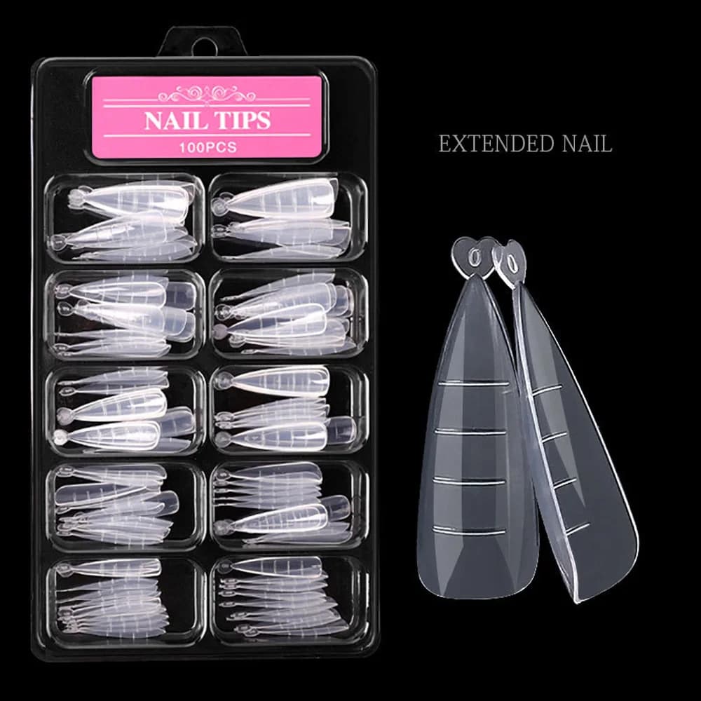 Nail Extension Forms, Clear, 100 Pack