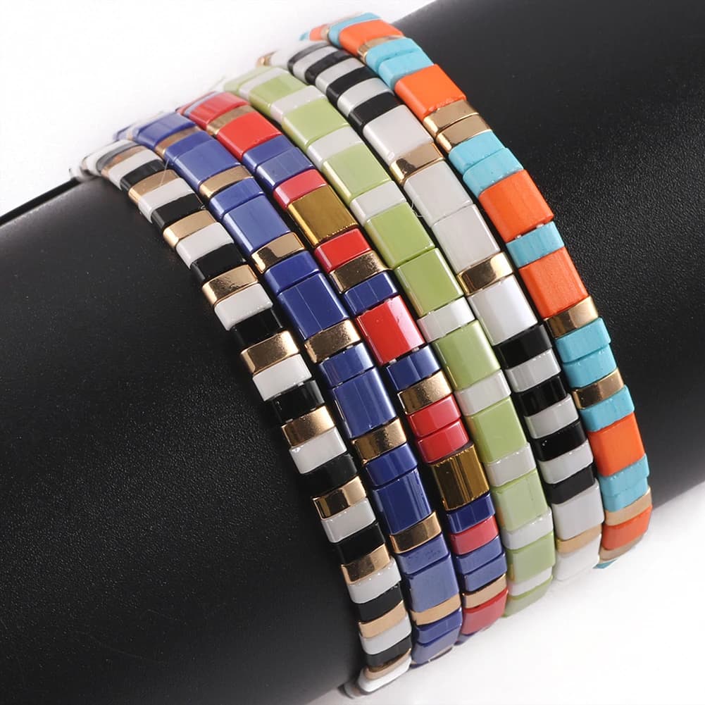 Multicolor Two-Hole Seedbeads for Jewelry