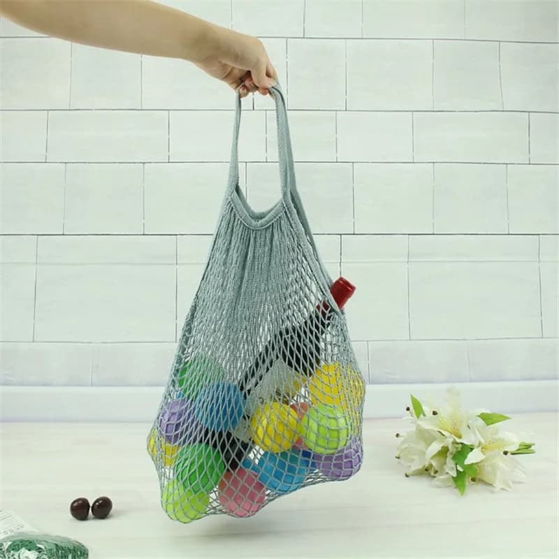 Reusable Cotton Mesh Grocery Bag