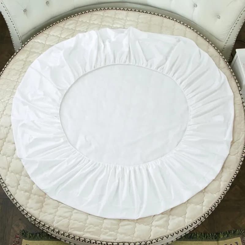 Round Cotton Fitted Sheet
