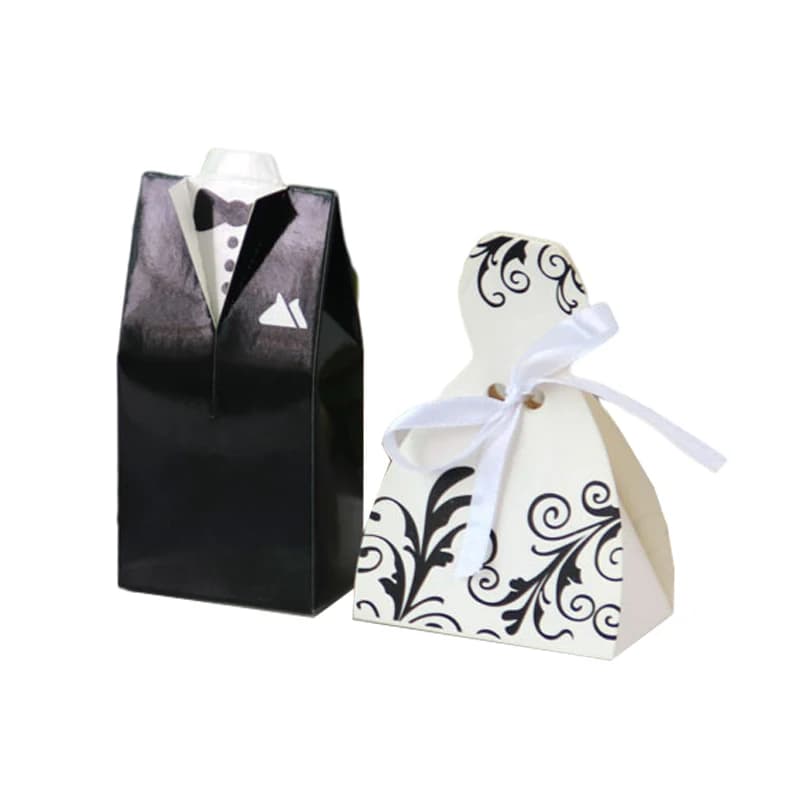 Bride and Groom Candy Box Wedding Favors