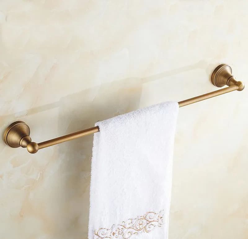 Bathroom Accessories Antique Brass Collection, Towel Ring, Paper Holder, Toilet Brush, Coat Hook, Bath Rack, Soap Dish Nzh05