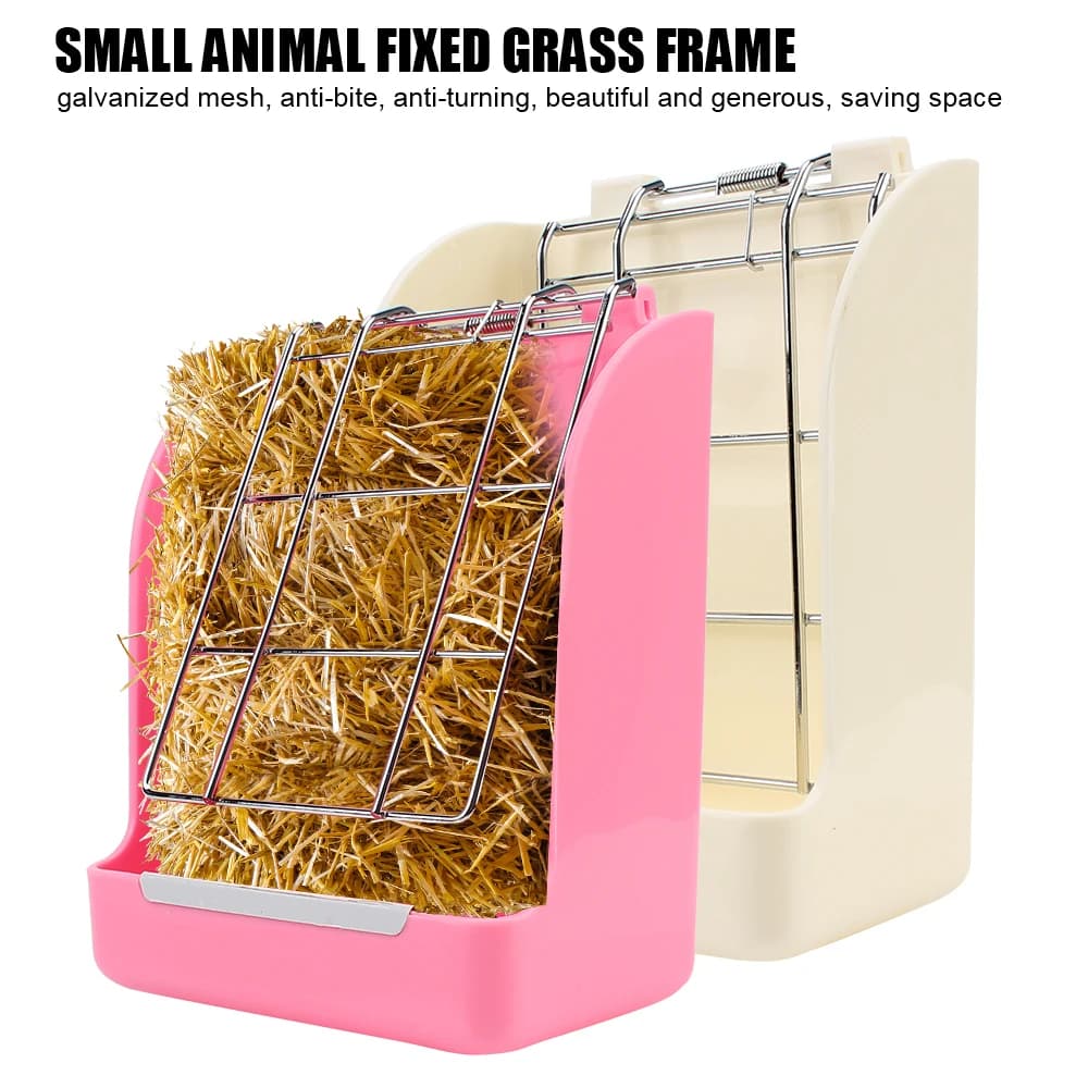 Rabbit Hay Feeder with Food Bowl