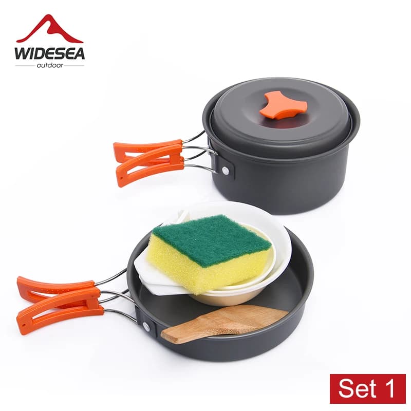 Camping Cookware and Tableware Set