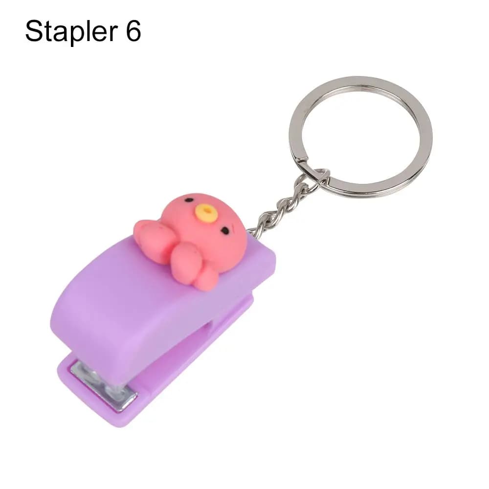 Mini Stapler with Document Clips and Paper Clips Set
